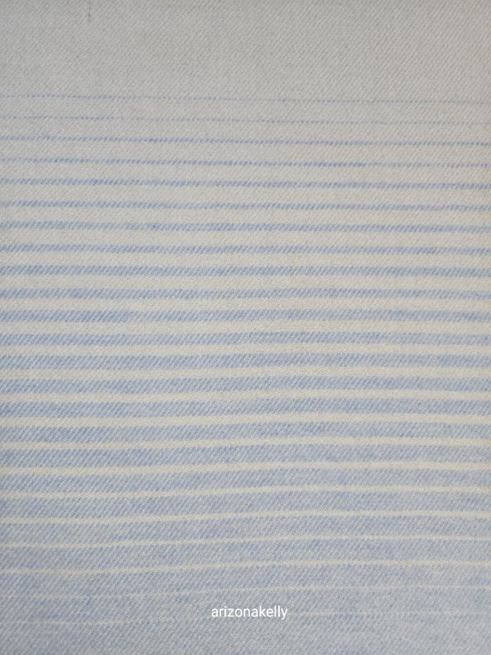McNutt Lambswool Scarf Blue, Grey, Creme with Stripes Ireland Oversized - Picture 8 of 14